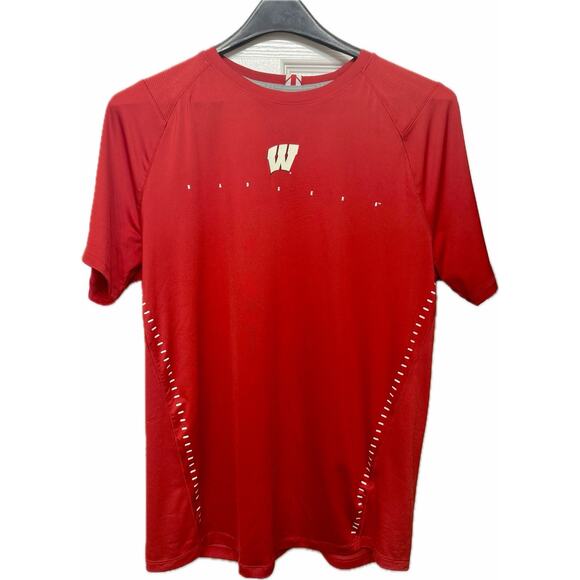 Men’s Under Armour Wisconsin Badgers T-Shirt Heatgear- Size XL - Picture 1 of 7